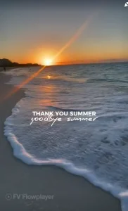 Good Bye Summer CapCut Template
